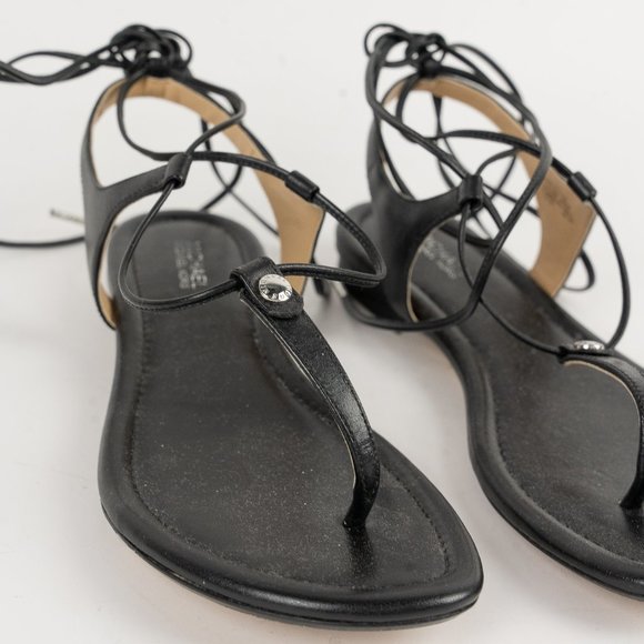 MICHAEL Michael Kors Sofia Ankle-Wrap Thong Sandals - Picture 5 of 7